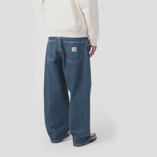 Calças de ganga para homem Carhartt WIP Brandon em Azul Stone Washed