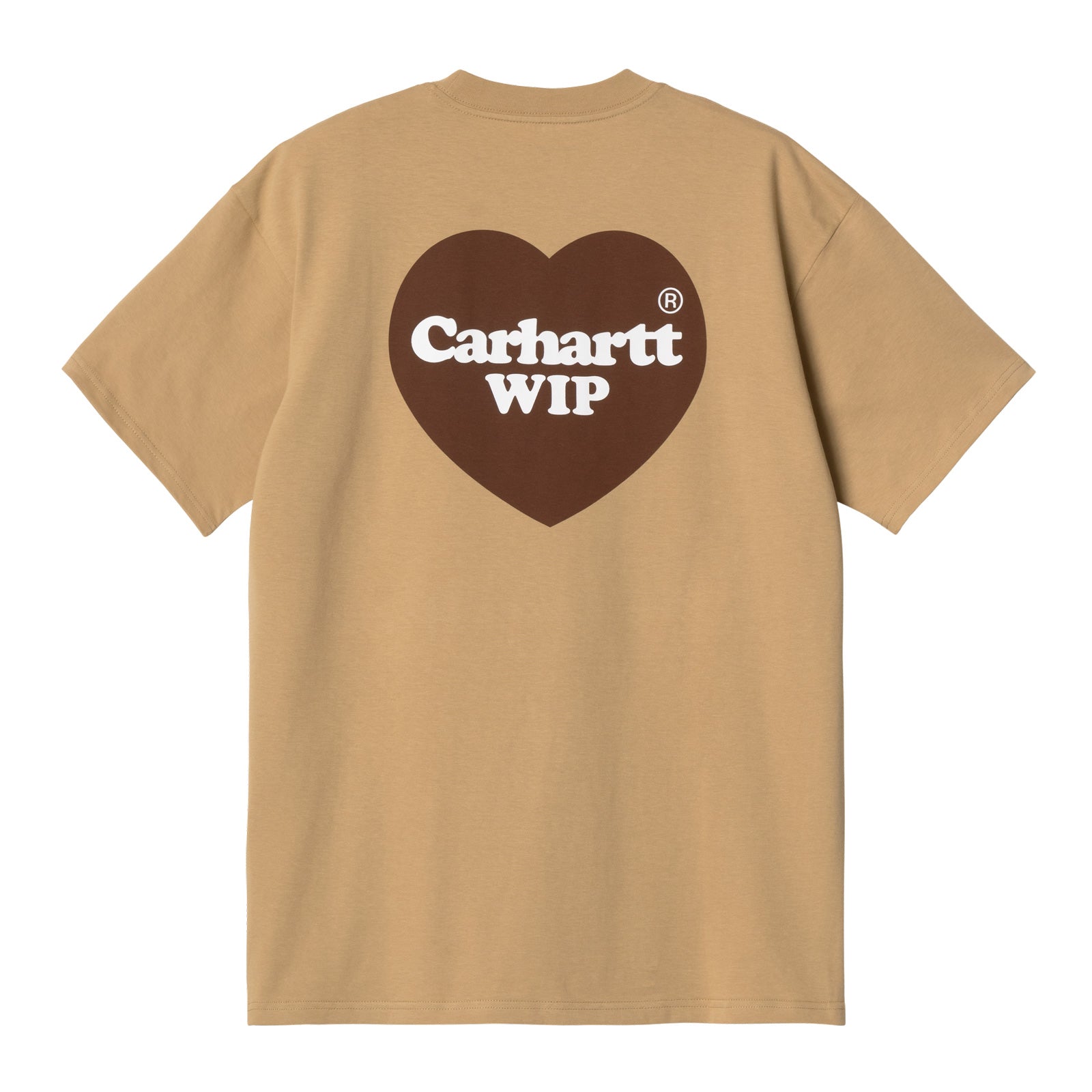 Carhartt WIP Double Heart T-Shirt Dusty Hamilton Brown. Foto da parte de trás.