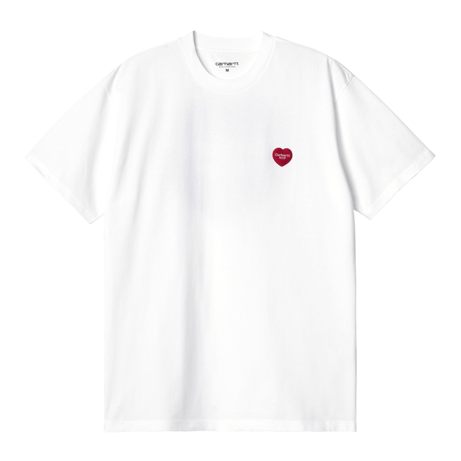 Carhartt WIP Double Heart T-Shirt White. Foto da parte da frente.