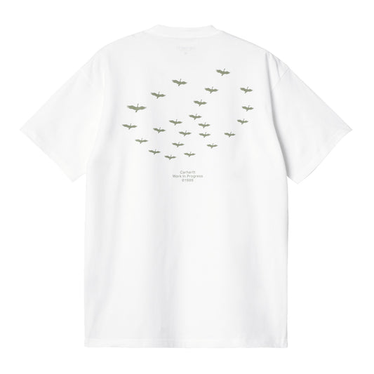 Carhartt WIP Formation T-Shirt White/Green. Foto da parte de trás.