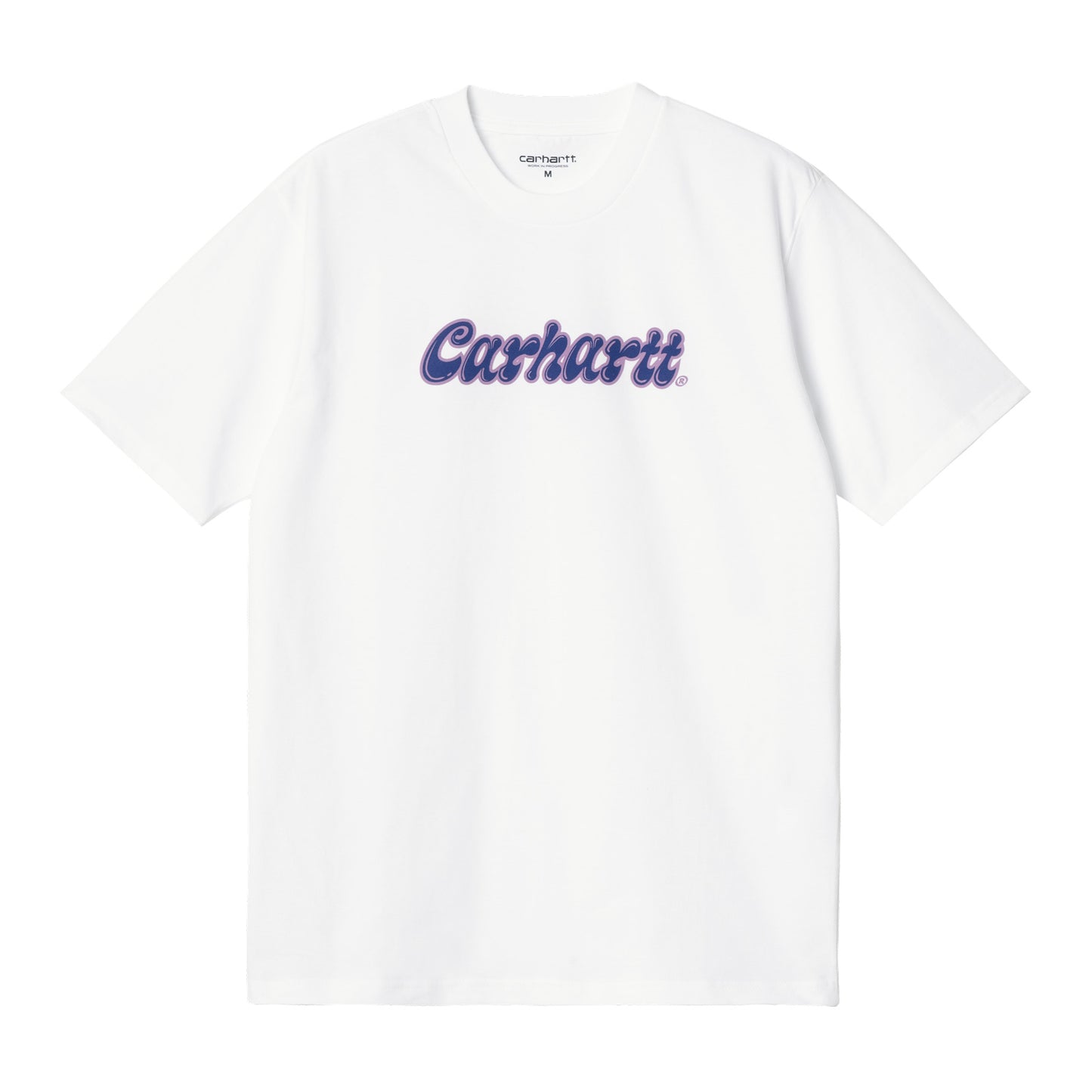 Carhartt WIP Liquid Script T-Shirt White. Foto da parte da frente.