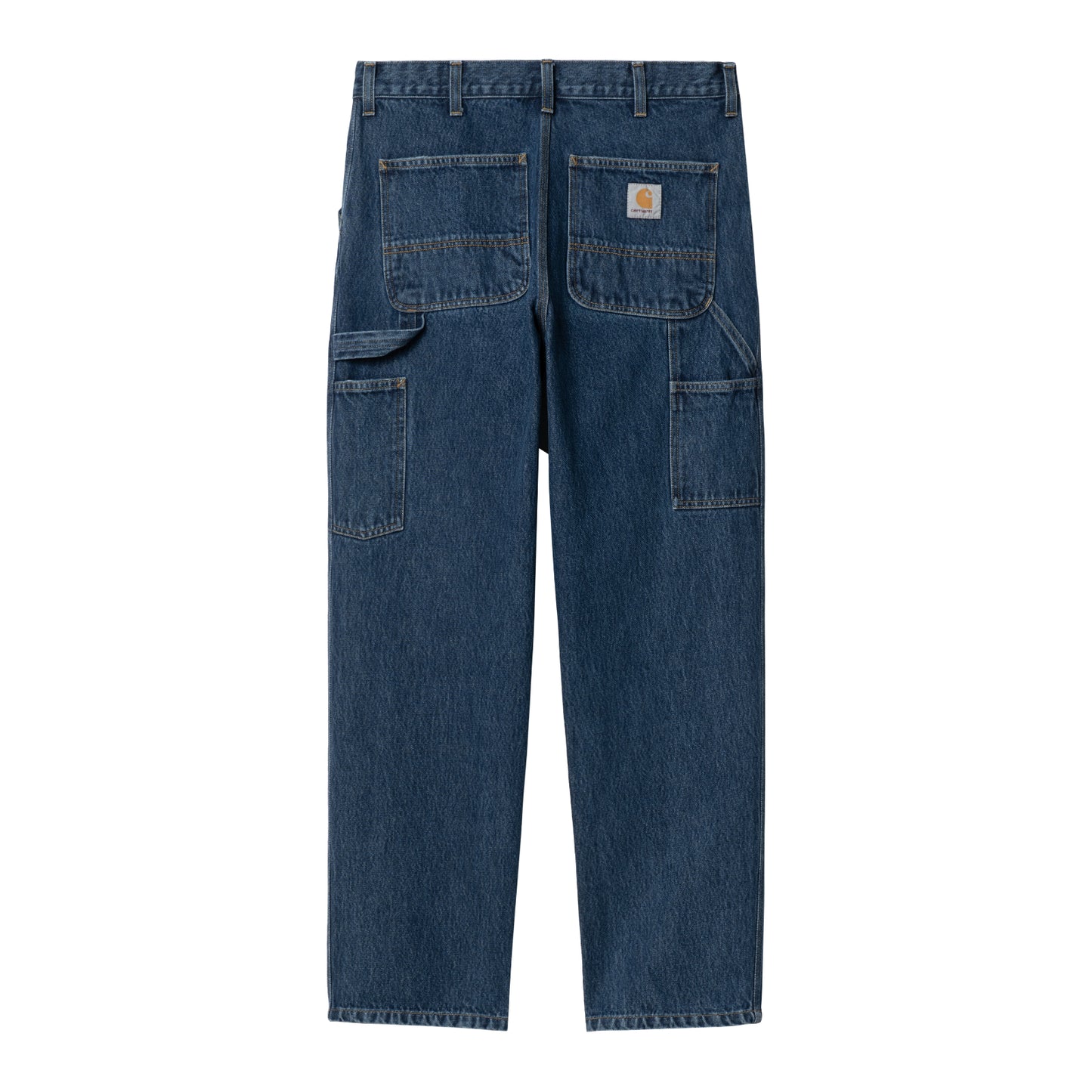 Carhartt WIP Single Knee Pant Blue Stone Washed. Foto da parte de trás.