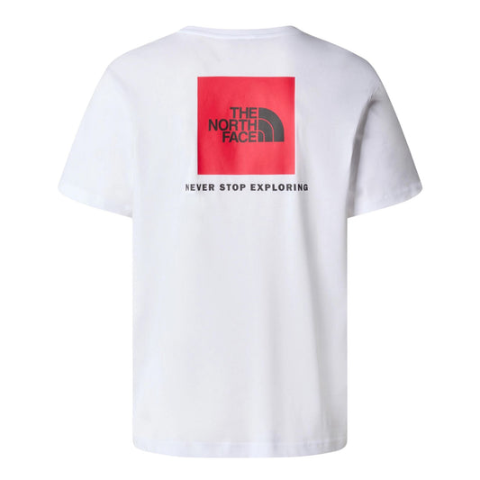 The North Face Redbox Short Sleeve T-Shirt TNF White. Foto da parte de trás.