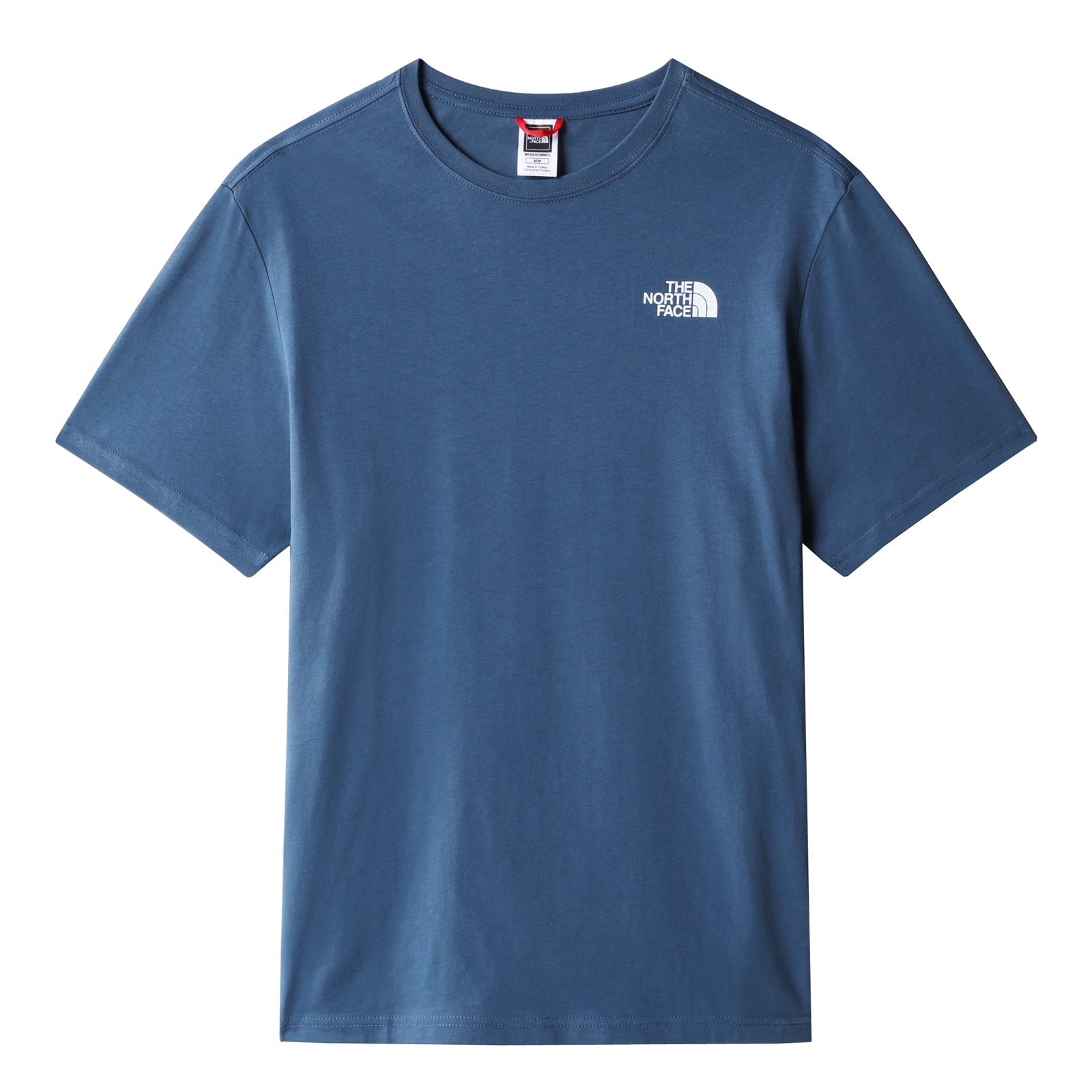 The North Face Red Box T-Shirt Shady Blue. Foto da parte da frente.