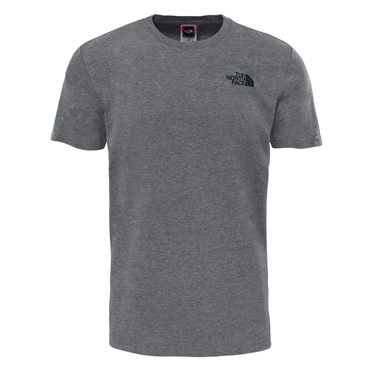 North Face Red Box T-Shirt TNF Medium Grey Heather. Foto da parte da frente.