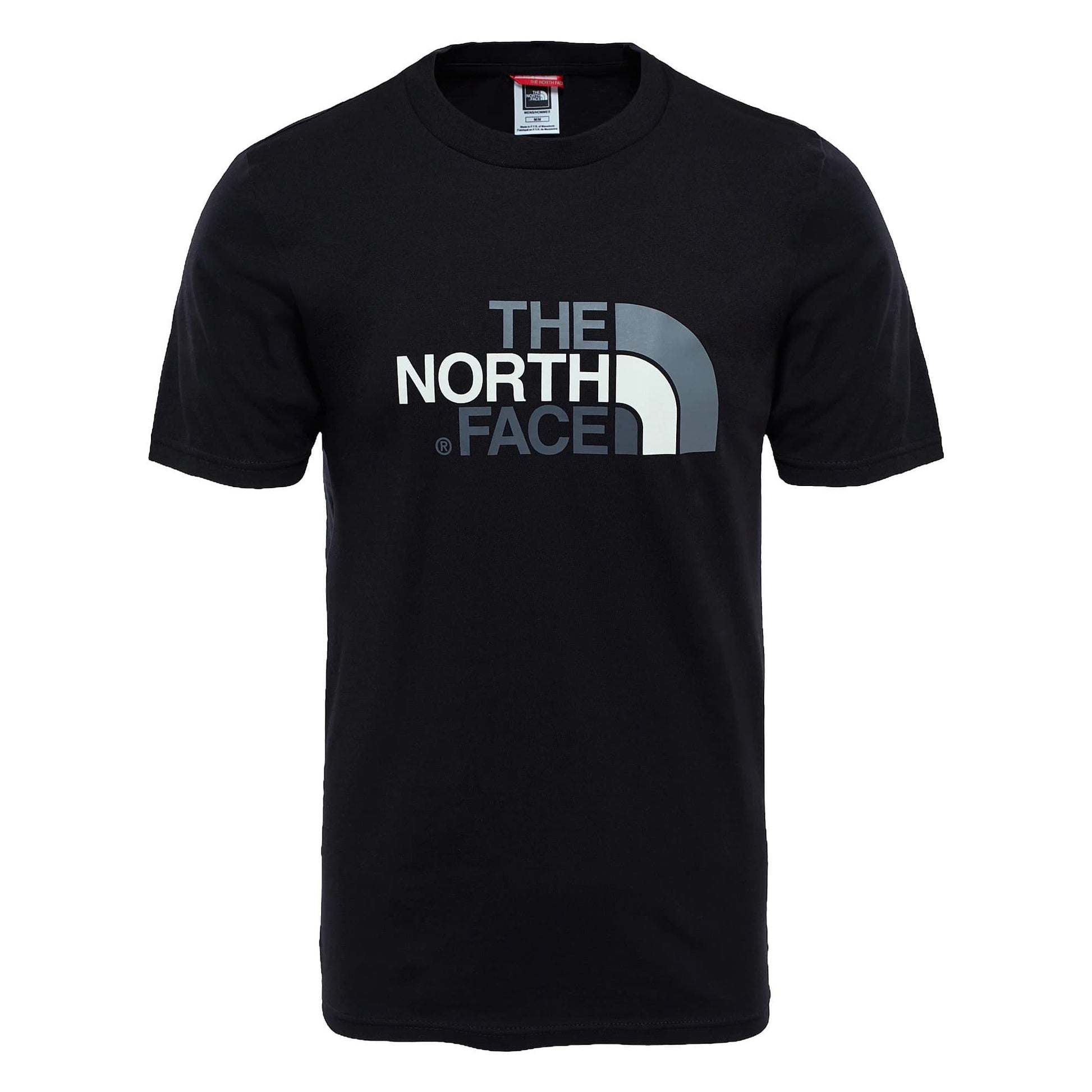 T-Shirt de homem North Face Easy em preto. Foto de frente.