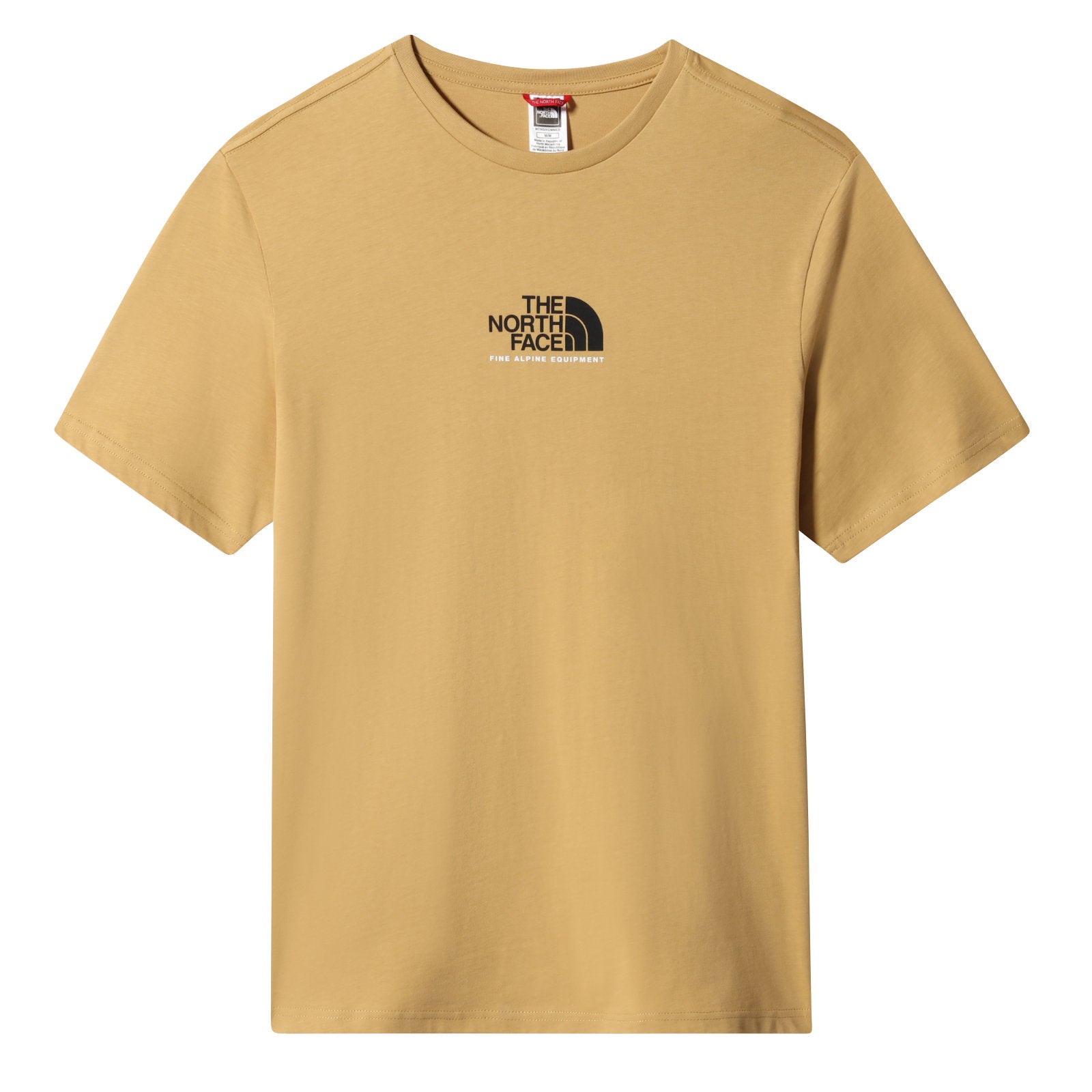 The North Face Fine Alpine Equipment 3 T-Shirt Antelope Tan. Foto de frente.