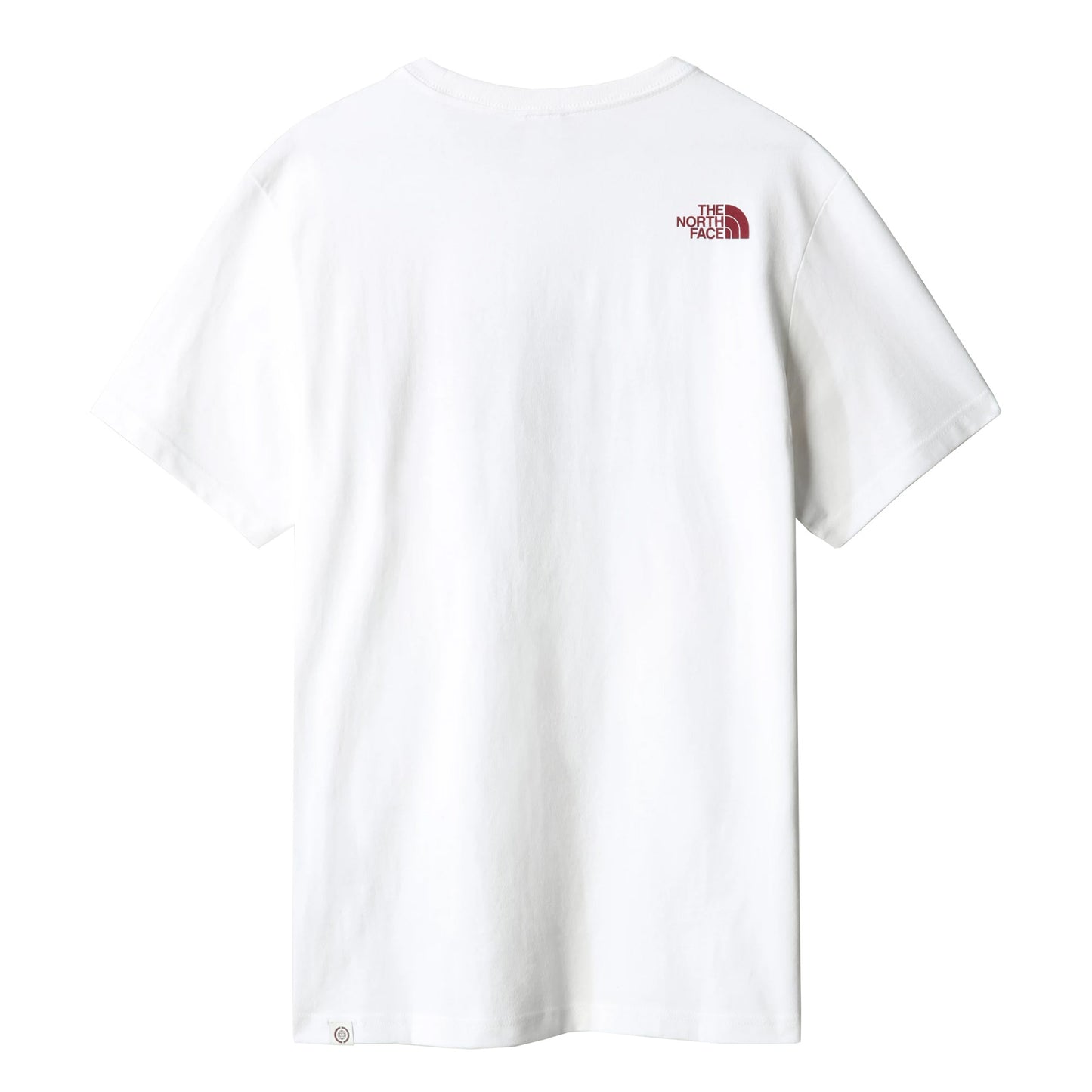 The North Face Berkeley California In Scrap Mat T-Shirt TNF White/Antelope Tan Ice Dye Print. Foto da parte de trás.