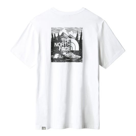 The North Face Red Box Celebration T-Shirt TNF White. Foto da parte de trás.