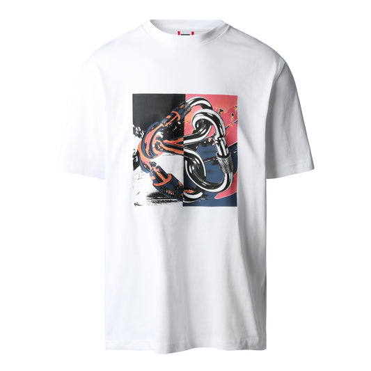 The North Face Graphic T-Shirt TNF White. Foto da parte da frente.