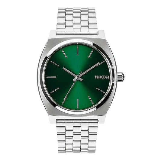 Nixon Time Teller em Green Sunray. Foto de frente.