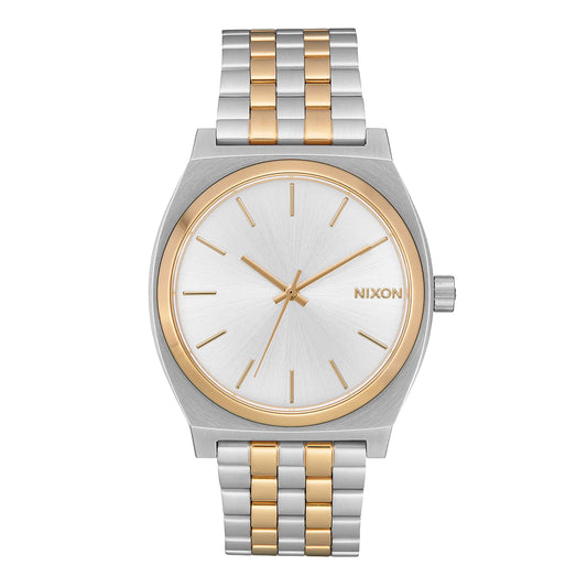 Nixon Time Teller Silver/Gold. Foto da parte da frente.