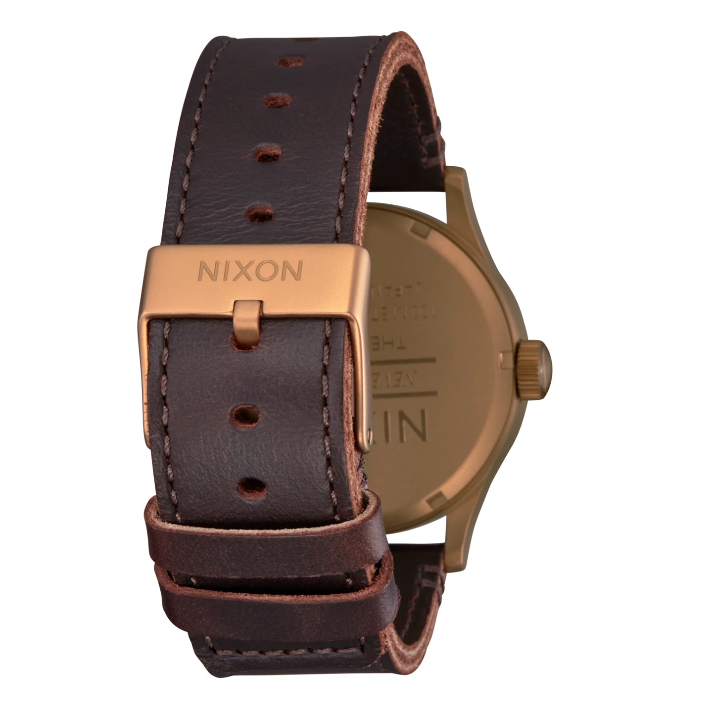 Nixon Sentry Leather Watch Bronze/Black. Foto da parte de trás.