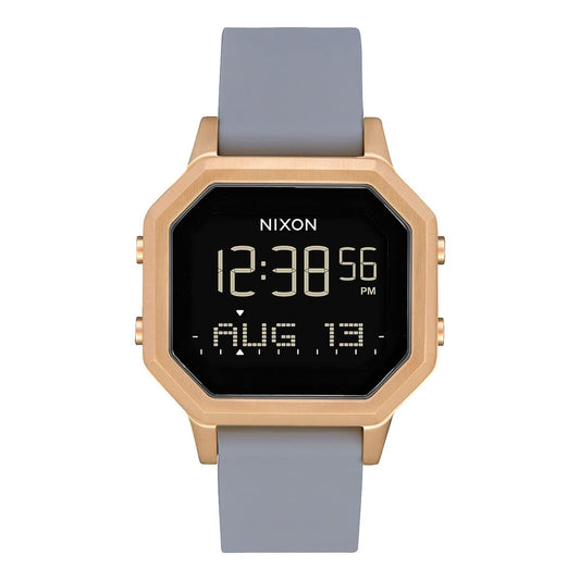 Nixon Siren SS em Light Gold e Gray. Foto de frente.