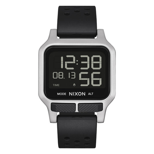 Nixon Heat em Silver. Foto de frente.