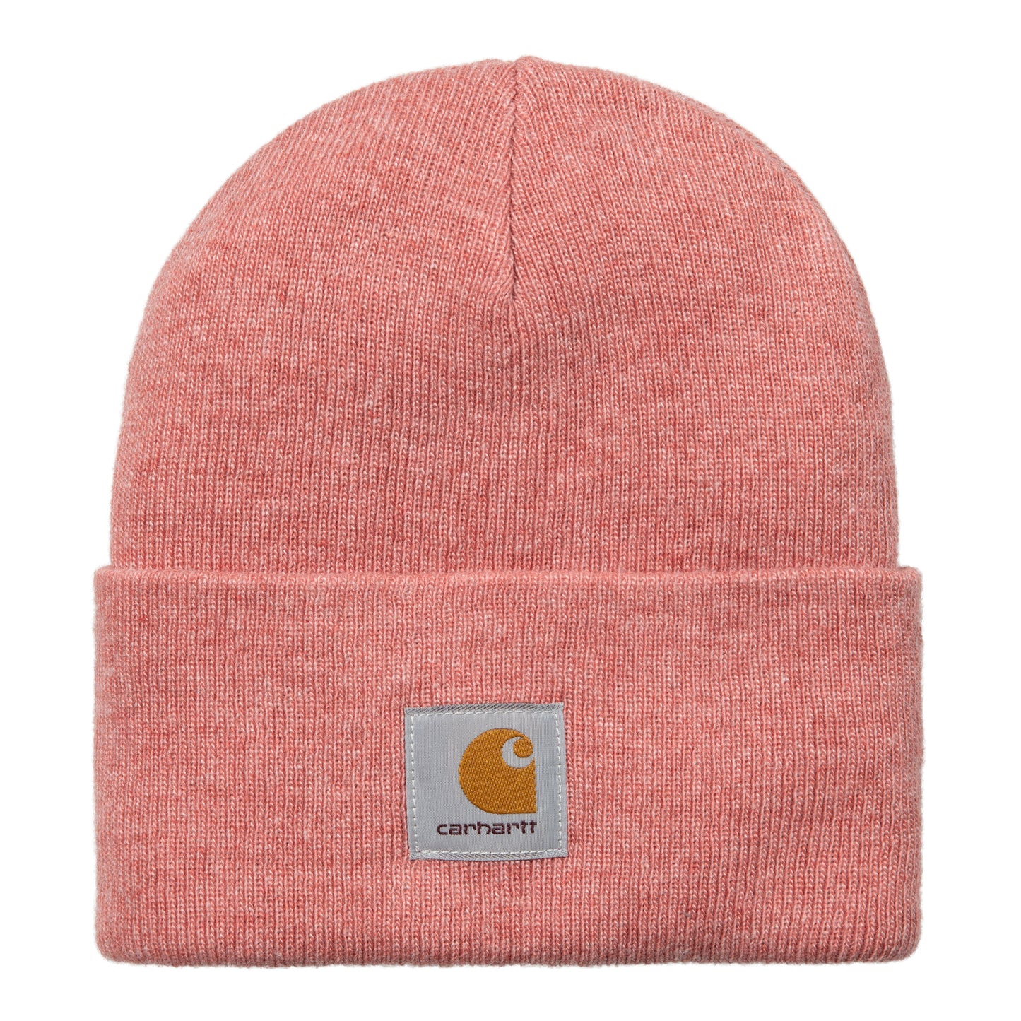 Carhartt WIP Acrylic Watch Hat Misty Blush Heather. Foto da parte da frente.