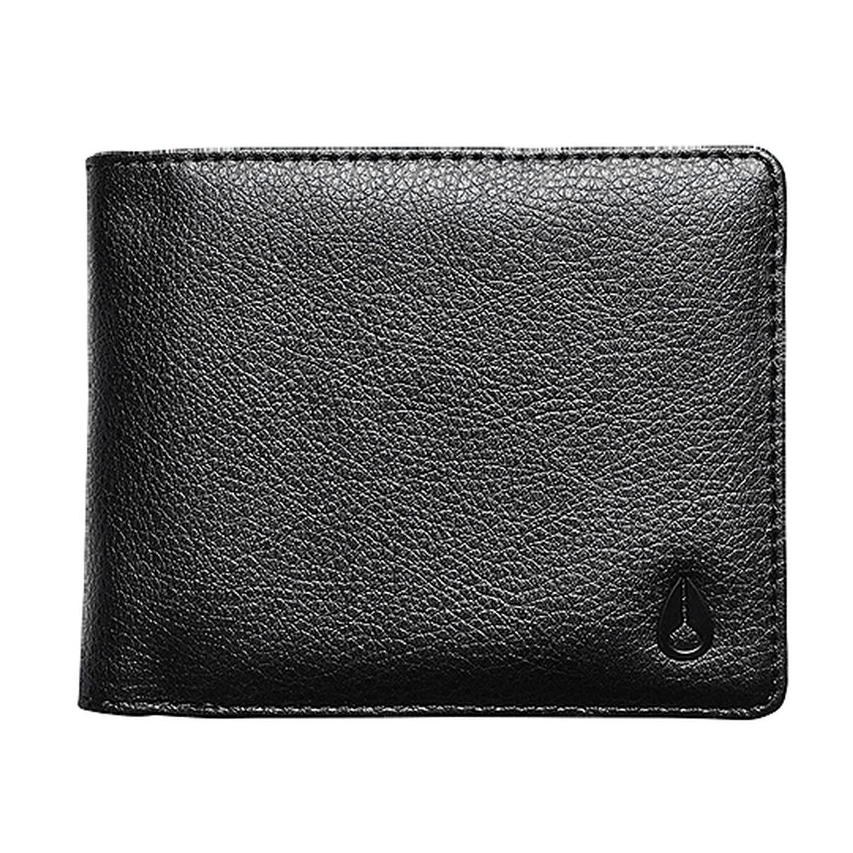 Nixon Pass Vegan Leather Coin Wallet Black. Foto de frente.