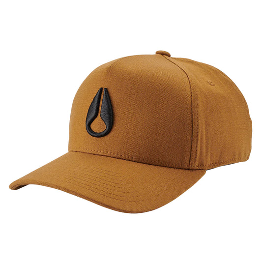 Nixon Deep Down Athletic Snapback Brown/Black. Foto da parte da frente a 3/4.