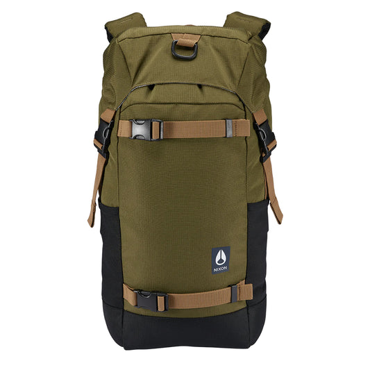 Nixon Landlock 4 Backpack Dark Olive. Foto da parte da frente.