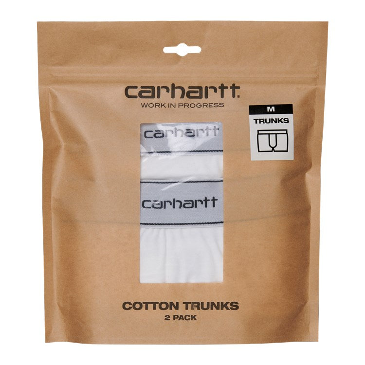 Carhartt WIP Cotton Trunks White + White. Foto do pack.