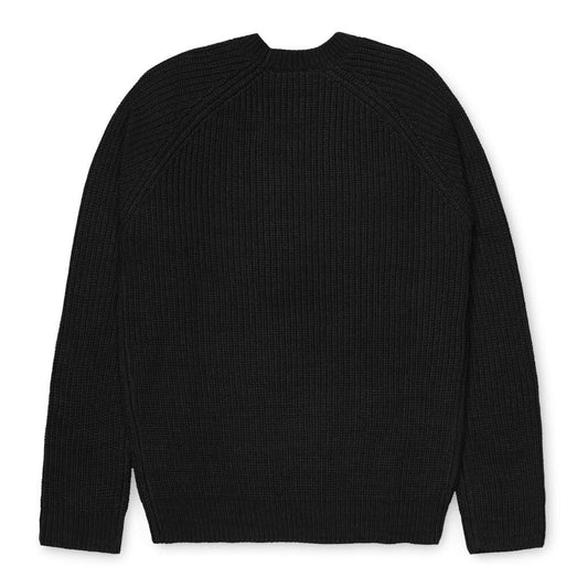 Camisola de malha para homem Carhartt WIP Forth em preto. Foto de costas