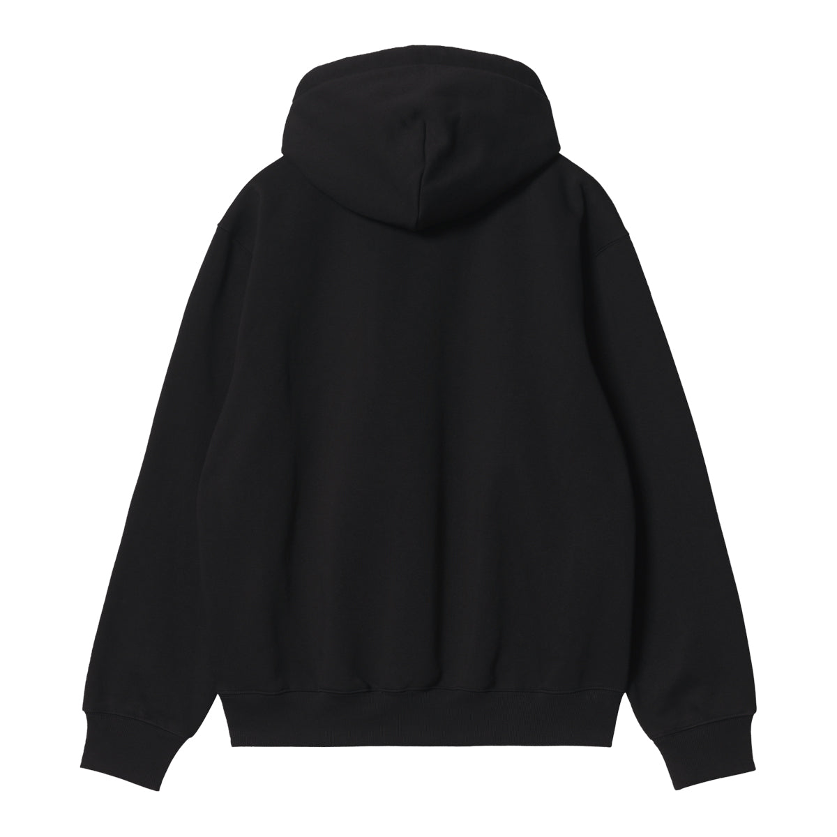 Carhartt WIP Hooded Carhartt Sweat Black/White. Foto de costas.