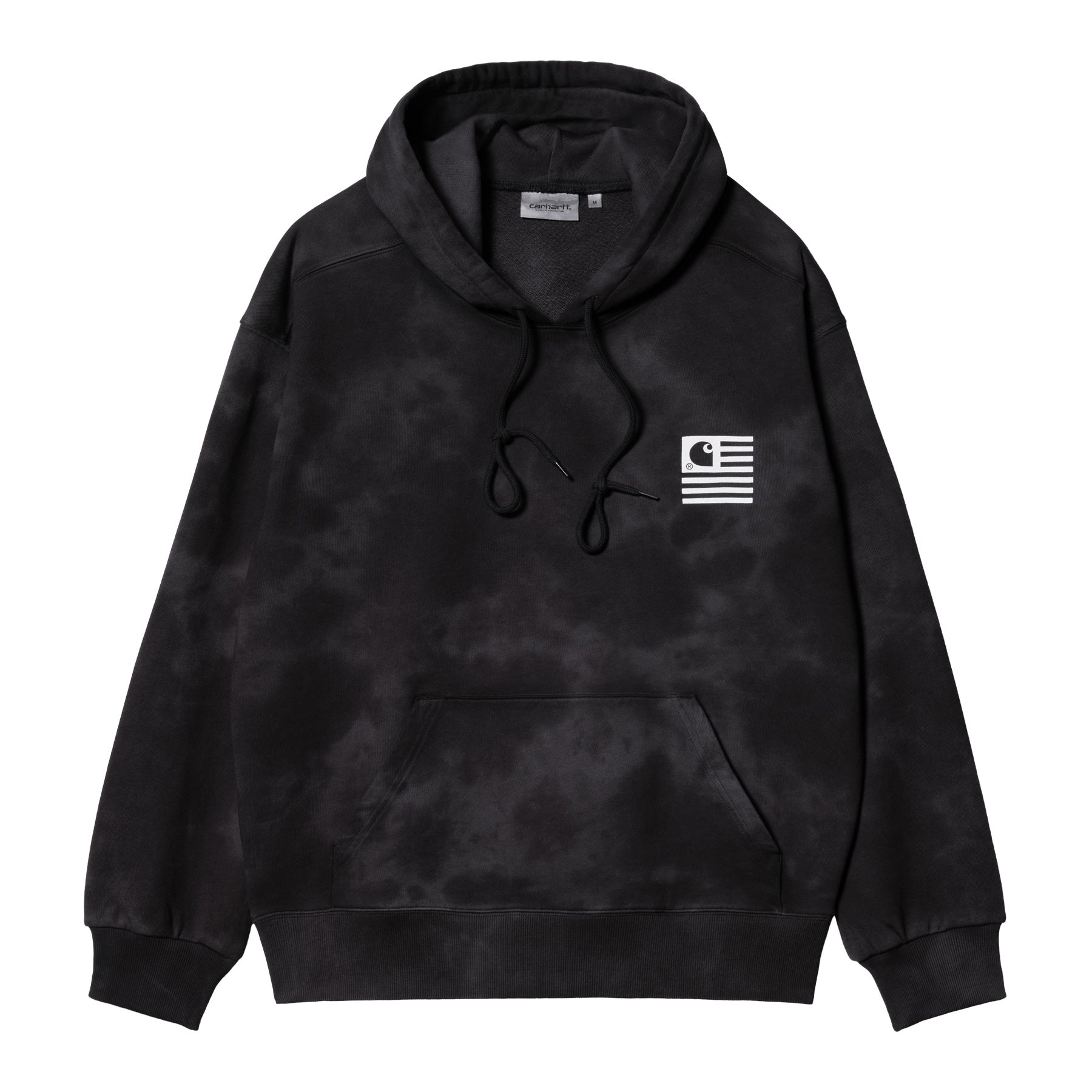 Carhartt WIP Hooded Chromo Sweat Black Chromo/White – La La Land Store