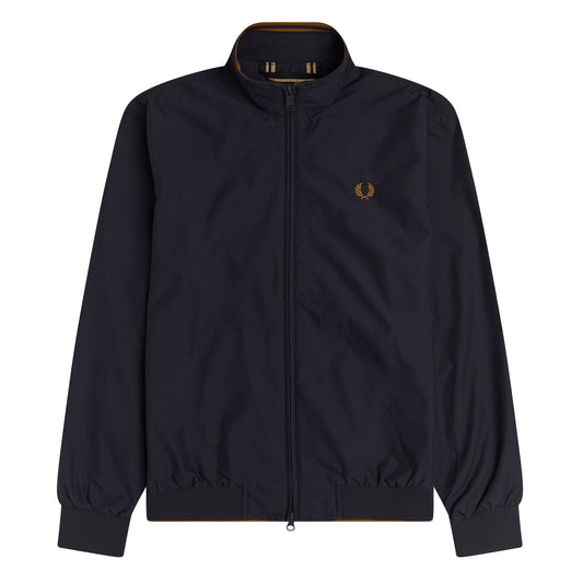 Fred Perry Bretham Jacket Navy. Foto da parte da frente.