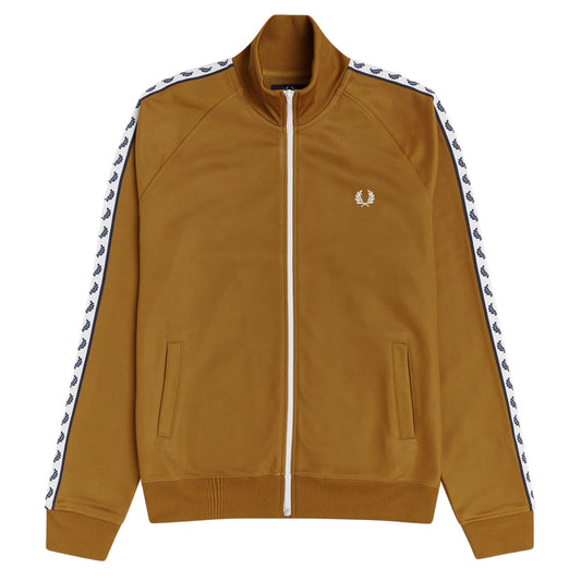 Casaco de fato de treino para homem Fred Perry em camel.