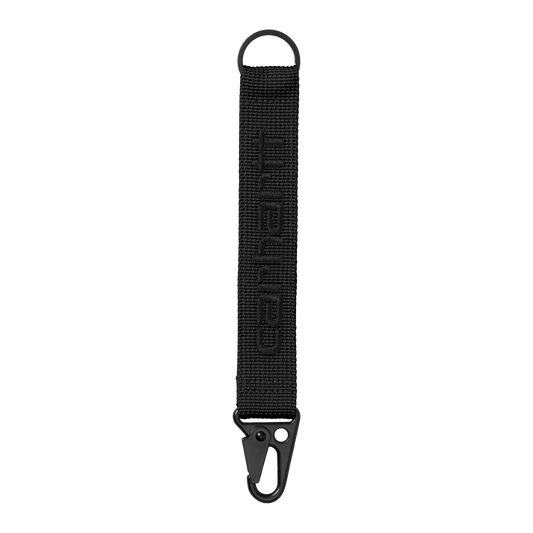 Carhartt WIP Jaden Keyholder em preto com bordado em preto.