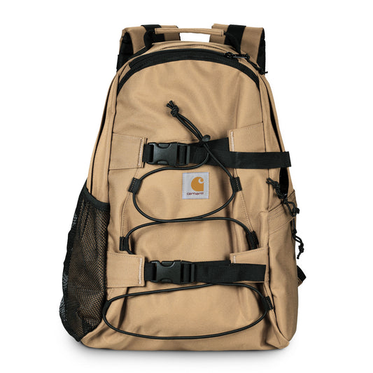 Carhartt WIP Kickflip Backpack Dusty Hamilton Brown. Foto de frente.