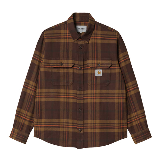 Carhartt WIP Wallace Shirt Wallace Check, Ale. Foto da parte da frente.