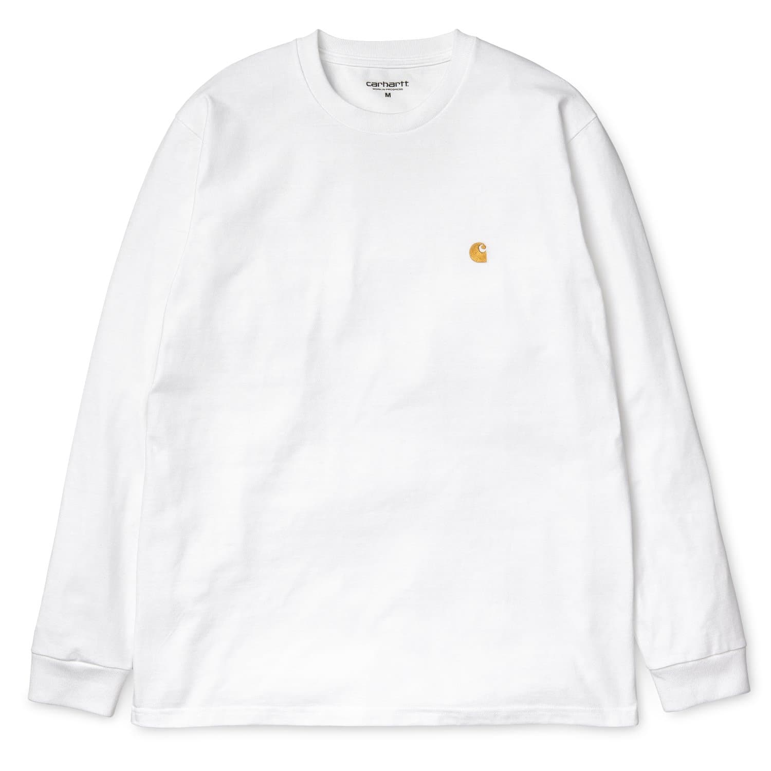 Carhartt Chase Longsleeve T-Shirt White/Gold