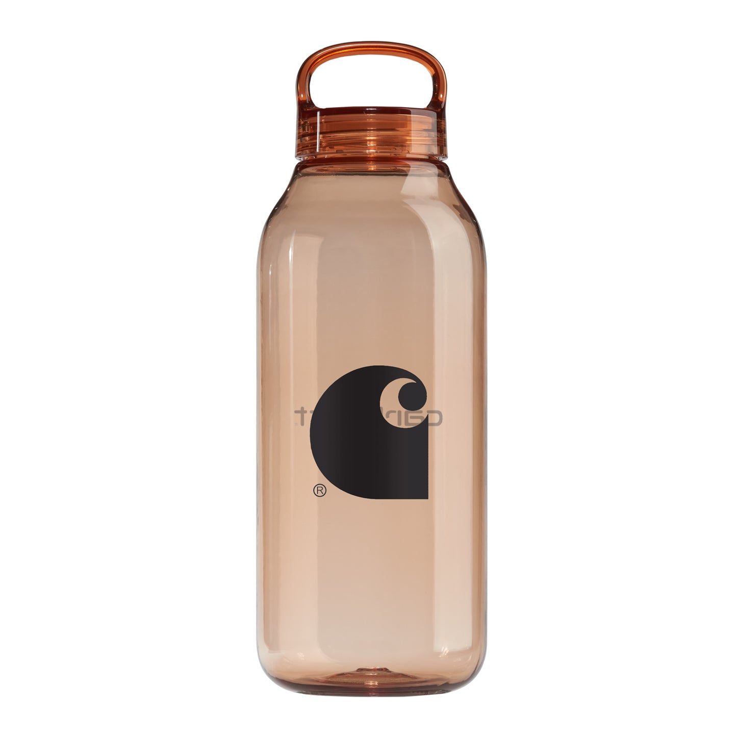 Carhartt WIP Logo Water Bottle Amber. Foto do logotipo.