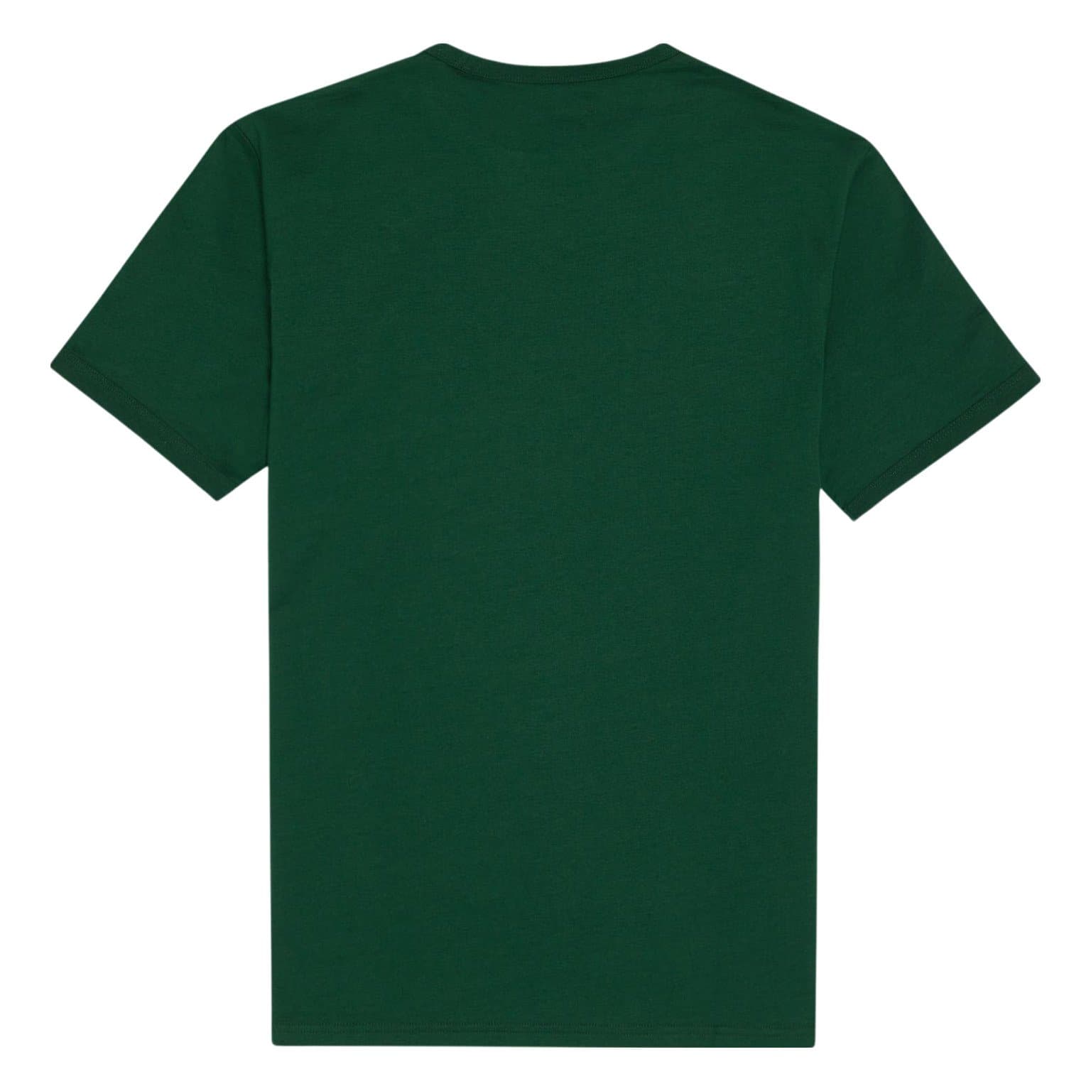 T-Shirt de homem Fred Perry Ringer em verde Ivy. Foto de costas.