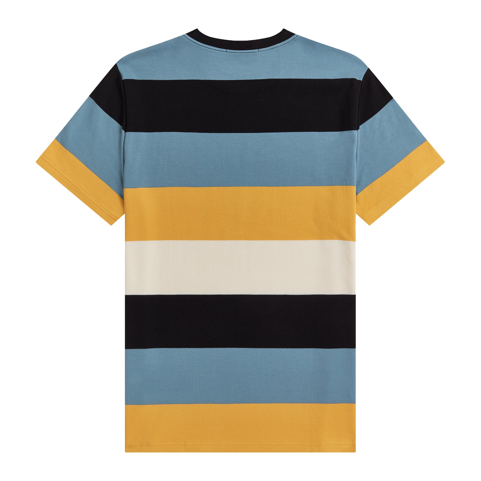 Fred Perry Bold Stripe T-Shirt Ash Blue. Foto de trás.