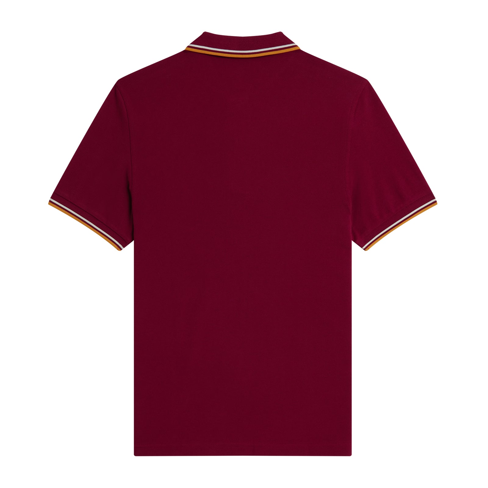 Fred Perry Twin Tipped Fred Perry Shirt Tawny Port/Gold/Gold. Foto de trás.
