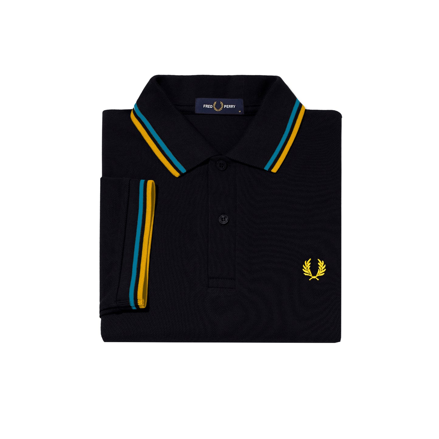 Fred Perry Twin Tipped Fred Perry Shirt Navy/Ash Blue/Gold