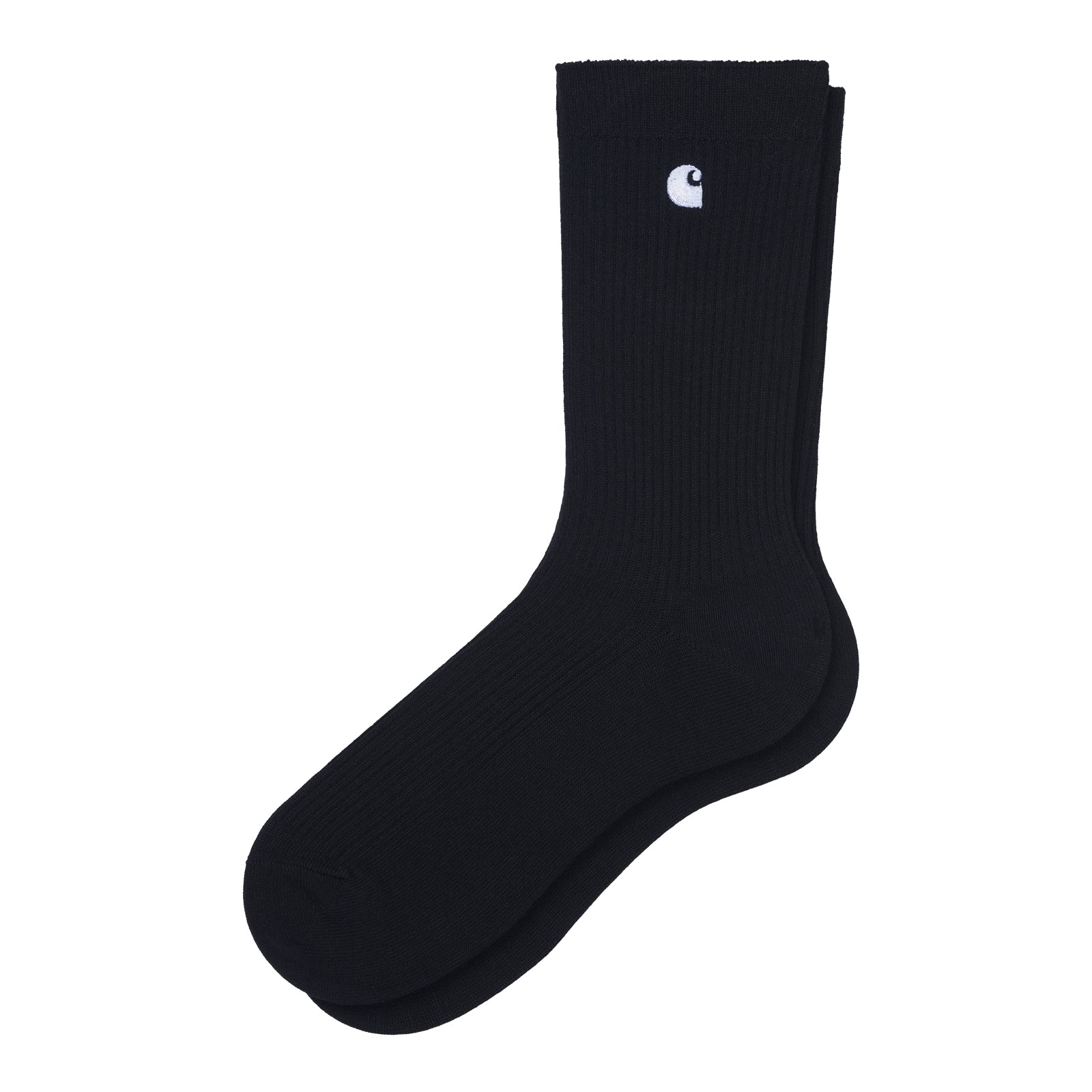 Carhartt WIP Madison Pack Socks Black/White. Foto da parte lateral.