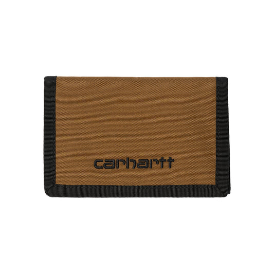 Carhartt WIP Payton Wallet Hamilton Brown/Black. Foto de frente fechada.