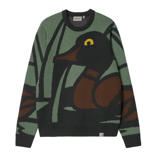 Carhartt WIP Pond Sweater Pond Jacquard. Foto da parte da frente.