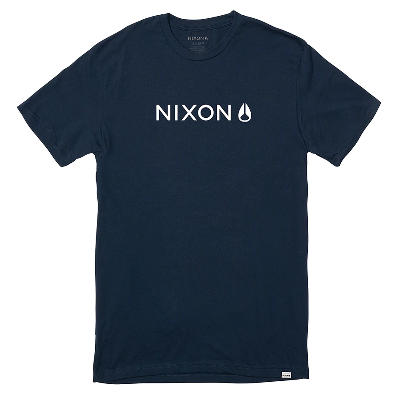 Nixon Basis T-Shirt Navy. Foto de frente.