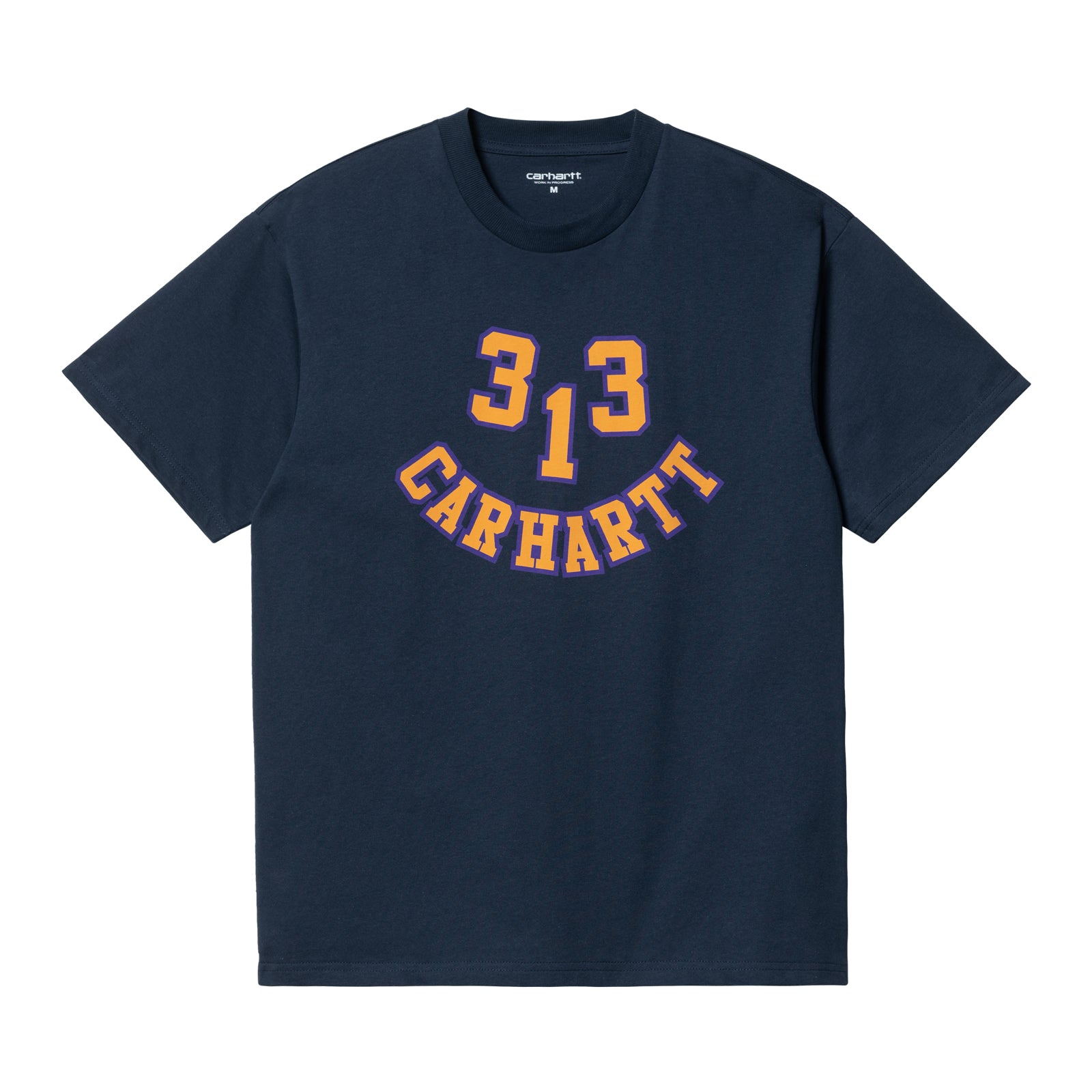 Carhartt WIP 313 Smile T-Shirt Blue. Foto de frente.