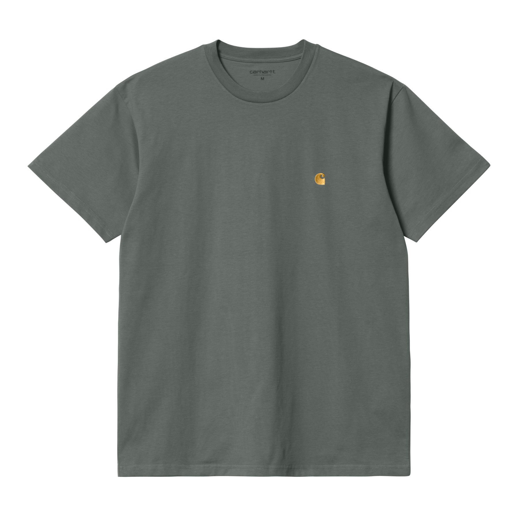 Carhartt WIP Chase T-Shirt Thyme/Gold. Foto de frente.