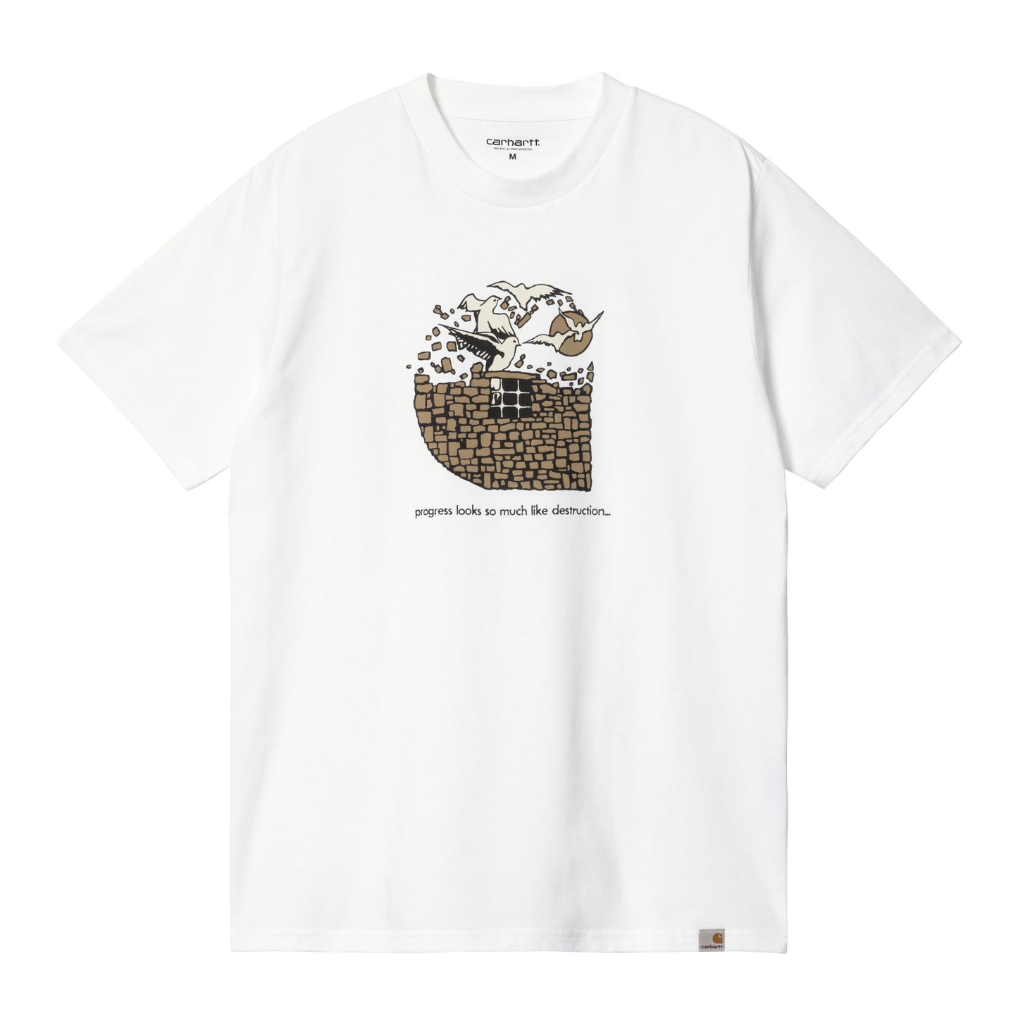 Carhartt WIP Freedom T-Shirt White. Foto da parte da frente.