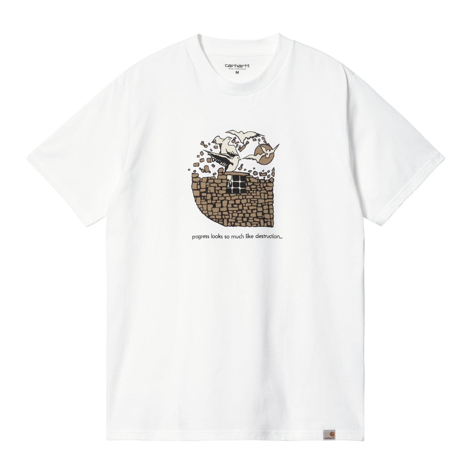 Carhartt WIP Freedom T-Shirt White. Foto da parte da frente.