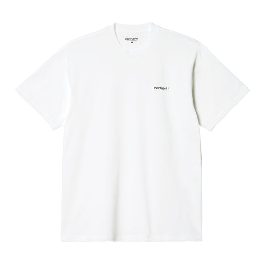 Carhartt WIP Nils T-Shirt White/Black. Foto de frente.