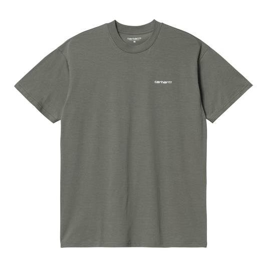Carhartt WIP Nils T-Shirt Thyme/White. Foto de frente.