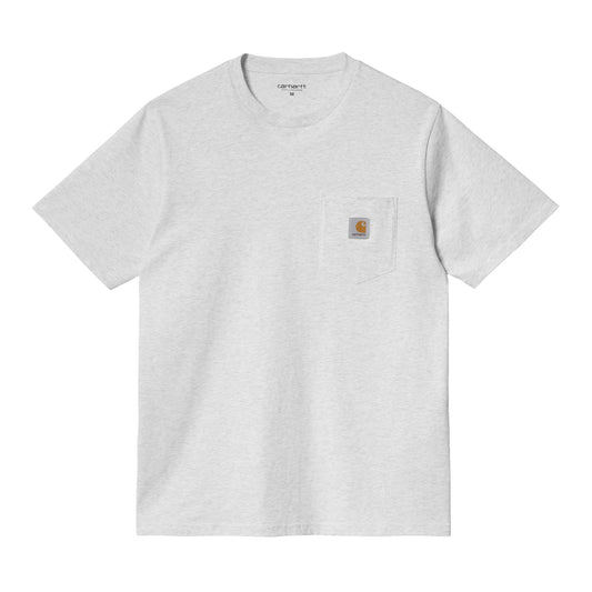 Carhartt WIP Pocket T-Shirt Ash Heather. Foto de frente.