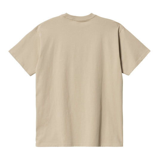 Carhartt WIP Script Embroidery T-Shirt Wall/Wax. Foto de trás.